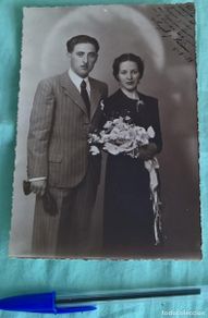 Vintage: 1938..Guerra Civil..foto de una Boda.
